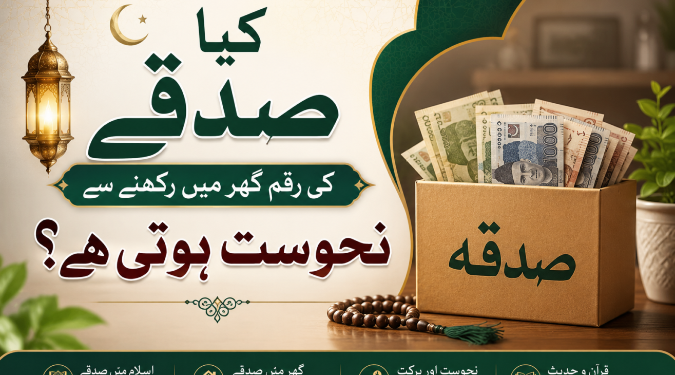 کیاصدقے کی رقم  گھر میں رکھنے سے نحوست ہوتی ہے ؟